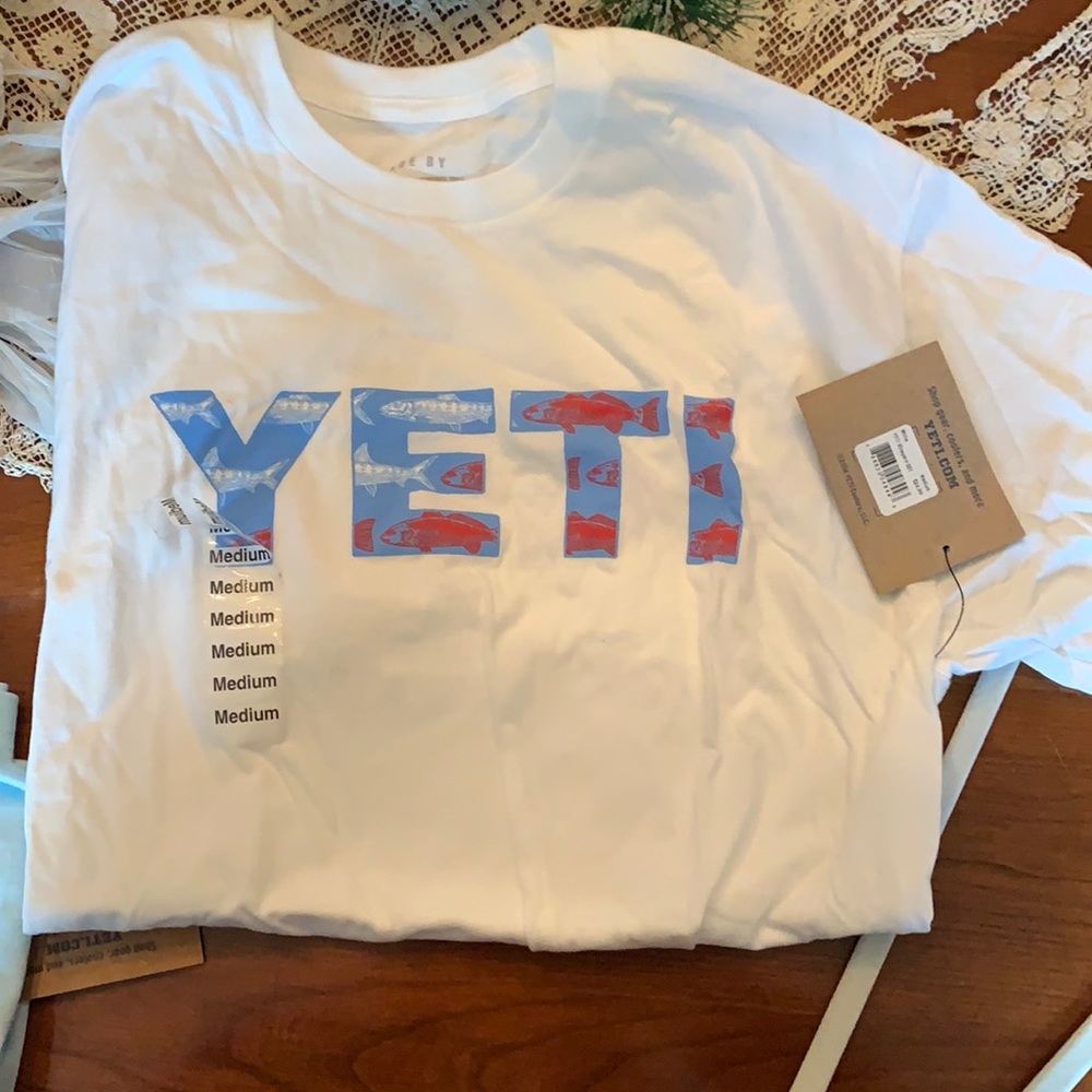 NWT yeti as shirt